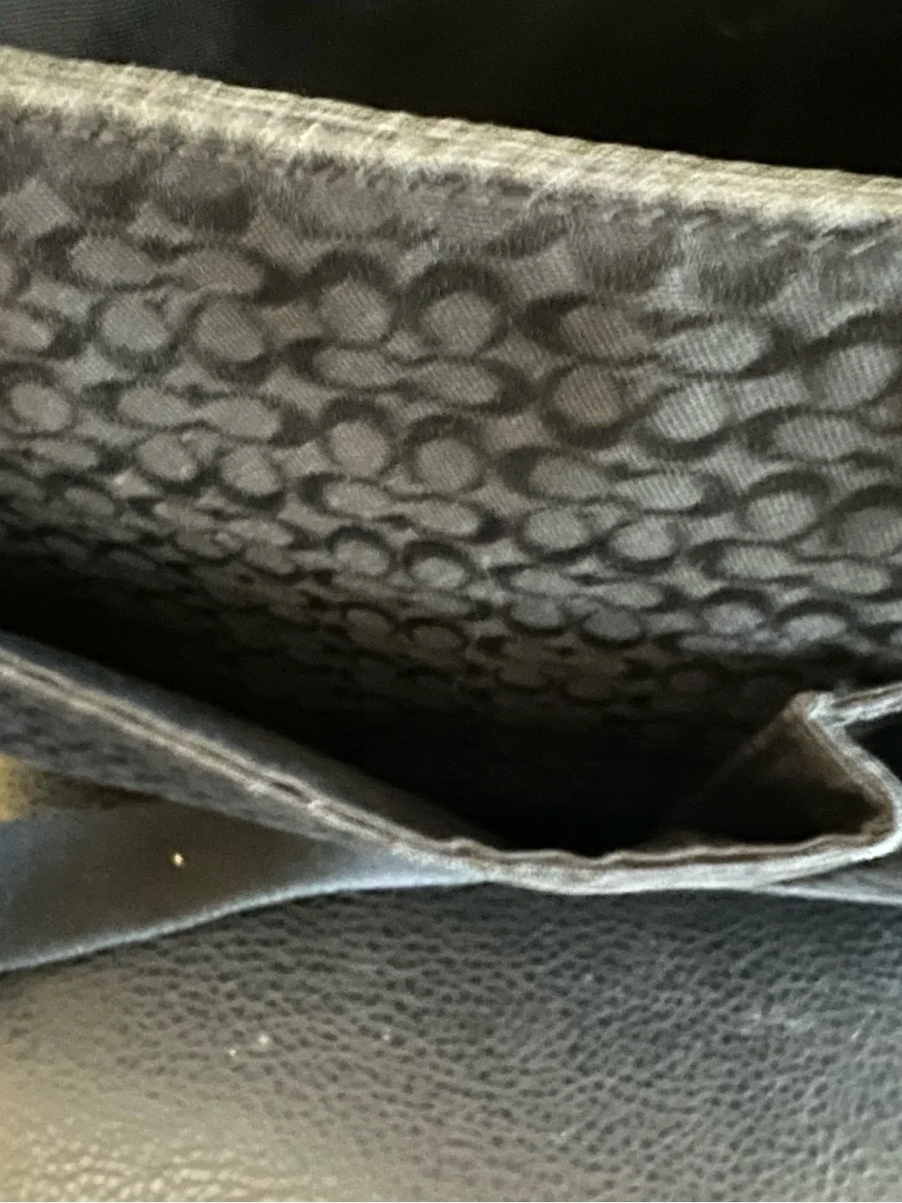 Coach Black Signature Hudson Messenger with Adjustable Strap